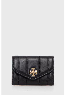 Tory Burch Кожен портфейл дамски в черно - Pepit.bg
