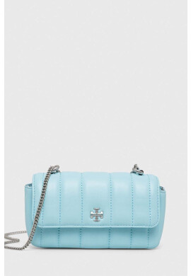 Tory Burch Кожена чанта в синьо - Pepit.bg