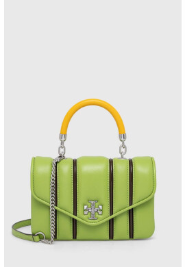 Tory Burch Кожена чанта в зелено - Pepit.bg