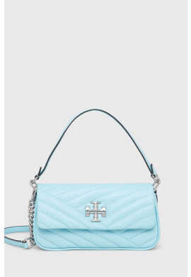 Tory Burch Кожена чанта в синьо - Pepit.bg