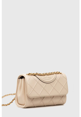 Tory Burch Кожена чанта в бежово - Pepit.bg