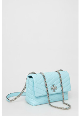 Tory Burch Кожена чанта в синьо - Pepit.bg