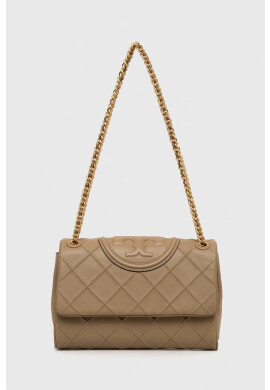 Tory Burch Кожена чанта в бежово - Pepit.bg