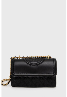 Tory Burch Кожена чанта в черно - Pepit.bg