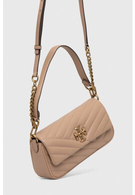 Tory Burch Кожена чанта в бежово - Pepit.bg