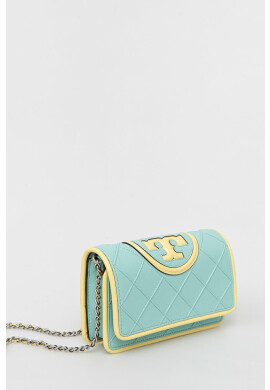 Tory Burch Кожена чанта в бежово - Pepit.bg