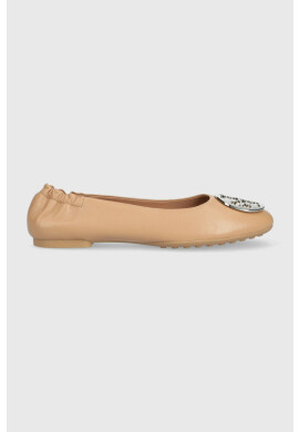 Tory Burch Кожени балеринки 147379-236 в бежово Claire Ballet - Pepit.bg