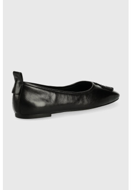 Tory Burch Кожени балеринки в черно - Pepit.bg