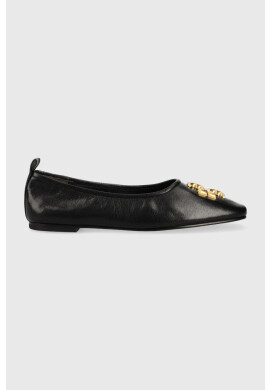 Tory Burch Кожени балеринки Eleanor Ballet в черно 141296-006 - Pepit.bg