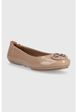 Tory Burch Кожени балеринки Minnie Travel - Pepit.bg