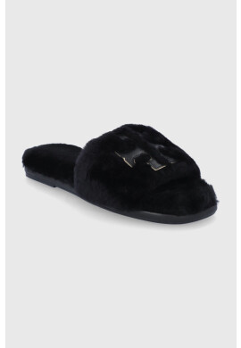 Tory Burch Кожени чехли в черно - Pepit.bg