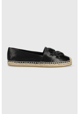 Tory Burch Кожени еспадрили Woven в черно 144042-004 - Pepit.bg