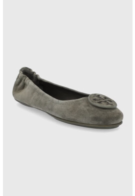 Tory Burch Велурени балеринки - Pepit.bg