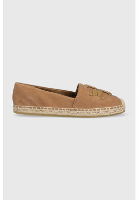 Tory Burch Велурени еспадрили Woven в кафяво 143022-250 - Pepit.bg