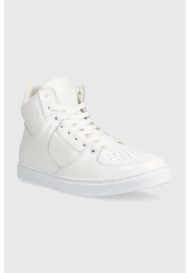 Trussardi Кожени маратонки Perlite Basket High в бяло 79A00826 9Y099998 - Pepit.bg