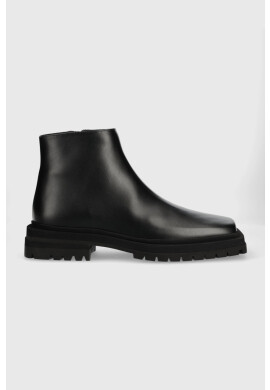 Trussardi Кожени обувки Zephyr Ankle в черно 77A00447 2P000194 - Pepit.bg