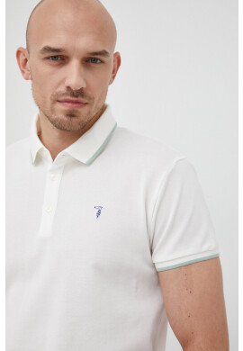 Trussardi Памучна тениска с яка - Pepit.bg