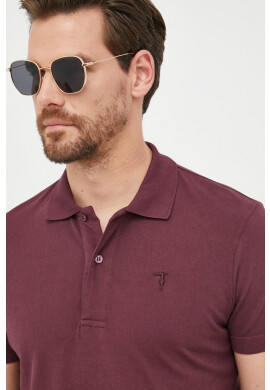 Trussardi Памучна тениска с яка - Pepit.bg