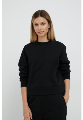 Trussardi Суичър в черно с изчистен дизайн - Pepit.bg