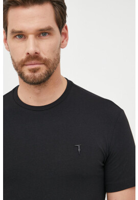 Trussardi Тениска в синьо с изчистен дизайн - Pepit.bg