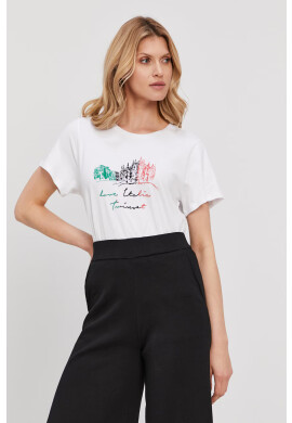 Twinset Тениска дамска в бяло - Pepit.bg