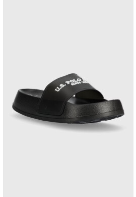 U.S. Polo Assn. Чехли AMAMI в черно с платформа AMAMI001D - Pepit.bg