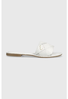 U.S. Polo Assn. Кожени чехли LINDA в бяло LINDA003D - Pepit.bg