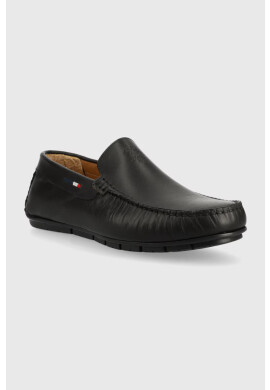U.S. Polo Assn. Кожени мокасини RIVER в черно RIVER002M - Pepit.bg