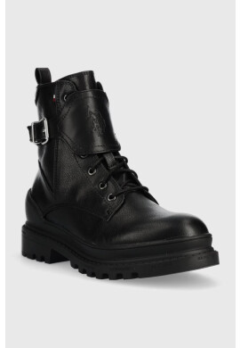 U.S. Polo Assn. Кубинки Bruna в черно с платформа - Pepit.bg