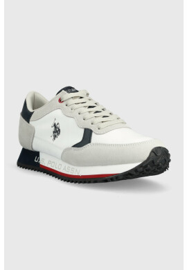 U.S. Polo Assn. Маратонки CLEEF в бяло - Pepit.bg