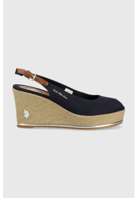U.S. Polo Assn. Сандали Alyssa в тъмносиньо със скосена платформа ALYSSA016D - Pepit.bg