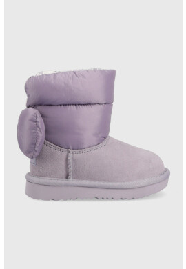 Ugg Детски апрески Bailey Bow Maxi в лилаво - Pepit.bg