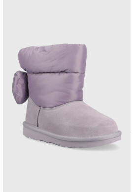 Ugg Детски апрески Bailey Bow Maxi в сиво - Pepit.bg