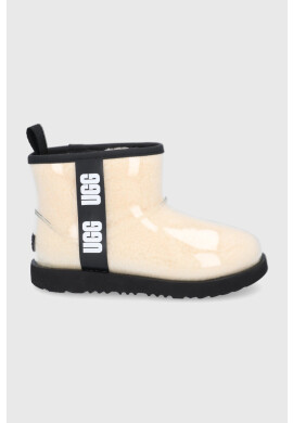 Ugg Детски гумени ботуши Classic Clear Mini в прозрачен цвят - Pepit.bg