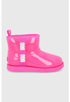Ugg Детски гумени ботуши Classic Clear Mini II в розово - Pepit.bg