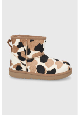 Ugg Детски кожени апрески в кафяво - Pepit.bg