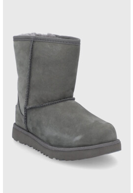 Ugg Детски кожени апрески в сиво - Pepit.bg