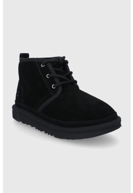 Ugg Детски велурени апрески в черно - Pepit.bg