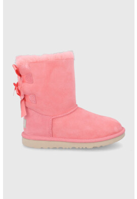 Ugg Детски велурени апрески Bailey Bow Ii в розово - Pepit.bg