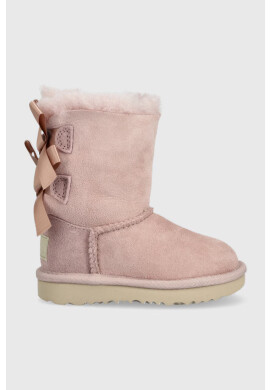 Ugg Детски велурени апрески Bailey Bow Ii в розово - Pepit.bg