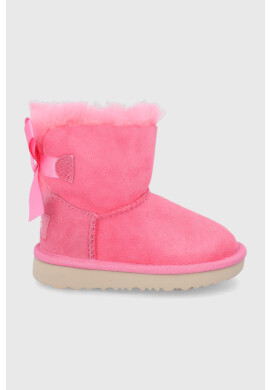Ugg Детски велурени апрески Bailey Bow II Mini - Pepit.bg