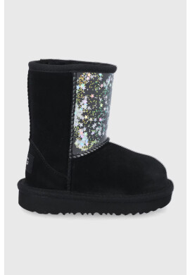 Ugg Детски велурени апрески Classic II Clear Glitter - Pepit.bg