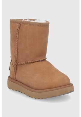 Ugg Детски велурени апрески в кафяво - Pepit.bg
