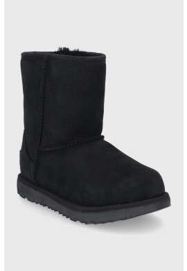 Ugg Детски велурени апрески в черно - Pepit.bg