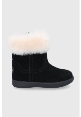 Ugg Детски велурени апрески в черно - Pepit.bg