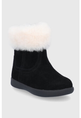 Ugg Детски велурени апрески в черно - Pepit.bg
