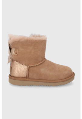 Ugg Детски велурени апрески Mini Bailey Bow Glitz - Pepit.bg