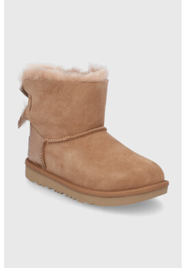 Ugg Детски велурени апрески Mini Bailey Bow Glitz - Pepit.bg