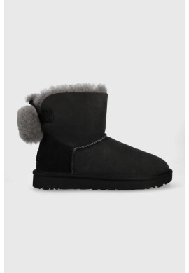 Ugg Детски велурени апрески W Mini Bailey Fuzzy Bow - Pepit.bg