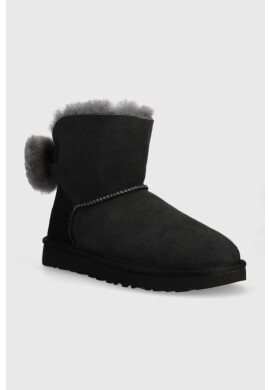 Ugg Детски велурени апрески W Mini Bailey Fuzzy Bow - Pepit.bg